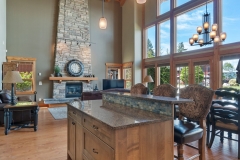 Island & Living Room